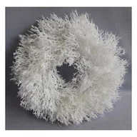 Ozdoby bożonarodzeniowe - Wieniec dekoracyjny Sario, biały, śr. 30 cm - miniaturka - grafika 1