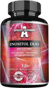 APOLLO'S HEGEMONY INOSITOL DUO MIO-INOZYTOL + D-CHIRO-INOZYTOL 120 KAPSUŁEK - Witaminy i minerały - miniaturka - grafika 1