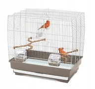 Klatki i wyposażenie dla ptaków - Irene 3, klatka, dla ptak�w, kawa, 51x30x48 cm - miniaturka - grafika 1