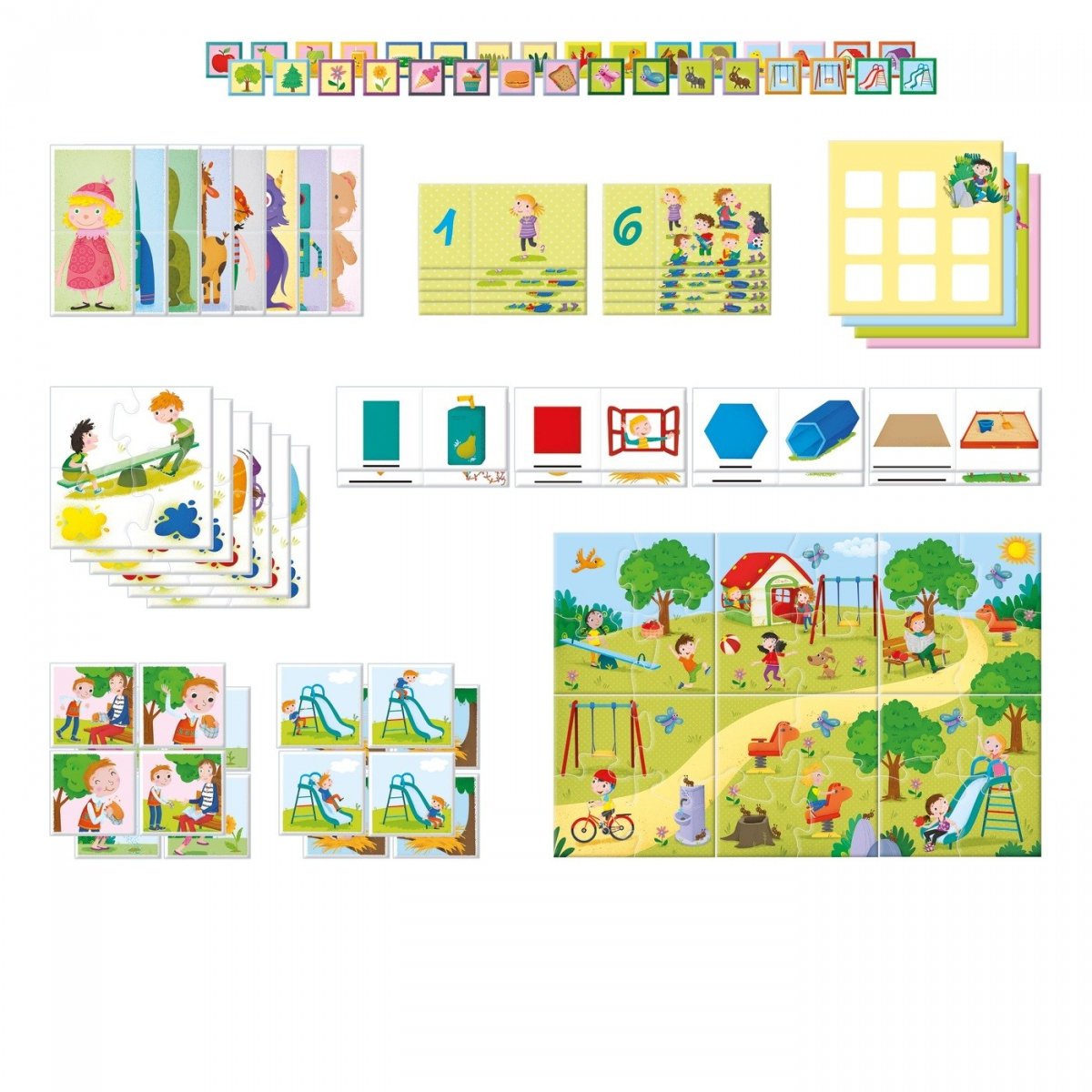 DLA DZIECI 8 W 1 EDUKACYJNY ZESTAW GIER