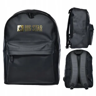 Plecak BIG STAR szkolny miejski wycieczkowy bagaż podręczny czarny RR574092 - Plecaki szkolne i tornistry Plecak BIG STAR szkolny miejski wycieczkowy bagaż podręczny czarny RR574092 - Plecaki szkolne i tornistry - miniaturka - grafika 1