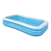 Baseny ogrodowe - Bestway Rodzinny basen dmuchany prostokątny, 305 x 183 x 56 cm - miniaturka - grafika 1