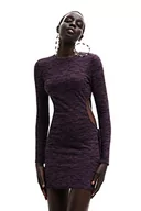 Sukienki - Desigual Damska sukienka Vest_Michi, 3040 AMBERES/różowa Morado Casual Dress, czerwona, M - miniaturka - grafika 1