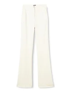 Pinko Pragmatyczne spodnie damskie Punto STO, N96_fumo White, 44 - Spodnie damskie - miniaturka - grafika 1