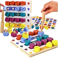 Łamigłówki - Układanka gra zręcznościowa Montessori śrubokręt, śruby do wkręcania - miniaturka - grafika 1