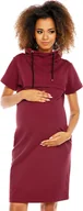 Sukienki ciążowe - PeeKaBoo Damska sukienka ciążowa Shnas Burgundy XXL - miniaturka - grafika 1