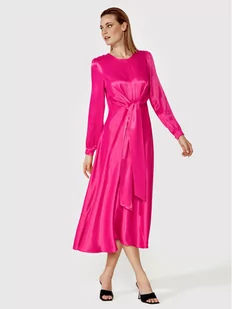 Simple Sukienka codzienna SI22-SUD072 Różowy Regular Fit - Sukienki - miniaturka - grafika 1