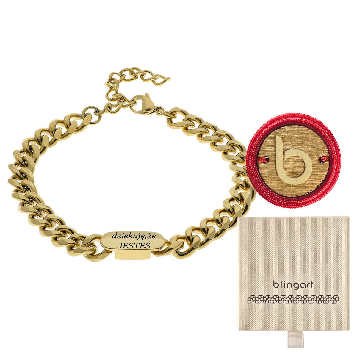 Bransoletka męska z grawerem złota pancerka prezen