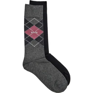 BOSS BLACK Skarpety 2-pack Argyle - Skarpetki męskie - miniaturka - grafika 1