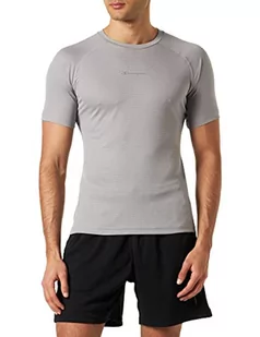 Champion T-shirt męski Athletic C-tech Quick Dry Poly Mesh S/S, szary, XL - Koszulki męskie - miniaturka - grafika 1