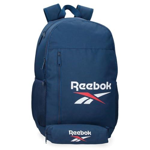 Reebok Ashland Plecak Podwójna komora + etui szkolne Niebieski 30x48x15 cms Poliester 21,6L by Joumma Bags, niebieski, Talla única, Podwójny plecak Komora + Szkolna walizka