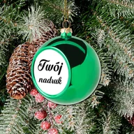 Bombki - Mała bombka na choinkę z Twoim nadrukiem - miniaturka - grafika 1