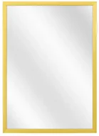 Lustra - Złote aluminiowe lustro ścienne prostokątne M7-L61 - miniaturka - grafika 1