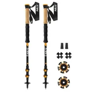Kije trekkingowe - Kijki trekkingowe NILS TK8605 (65 - 135 cm) Czarno-pomarańczowy - miniaturka - grafika 1