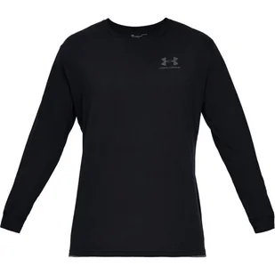 Koszulka męska Under Armour SPORTSTYLE LEFT CHEST LS Black L - Koszulki męskie - miniaturka - grafika 1