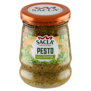 Sacla Pesto Genovese - Bazyliowe 90g SACLA.PEST.GENOV.90G - Koncentraty warzywne, przeciery - miniaturka - grafika 1