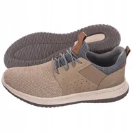 Sneakersy męskie - Buty sneakersy męskie Skechers Delson Camben brązowe 47,5 Eu - miniaturka - grafika 1