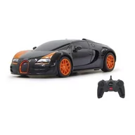 Zabawki zdalnie sterowane - Rastar Samochód zdalnie sterowany Bugatti Veyron, 1:18, pomarańczowy - miniaturka - grafika 1