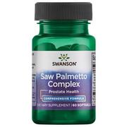 Układ moczowy i płciowy - Swanson Saw Palmetto Complex, suplement diety, 60 kapsułek |Darmowa dostawa od 199,99 zł !!! 3522941 - miniaturka - grafika 1