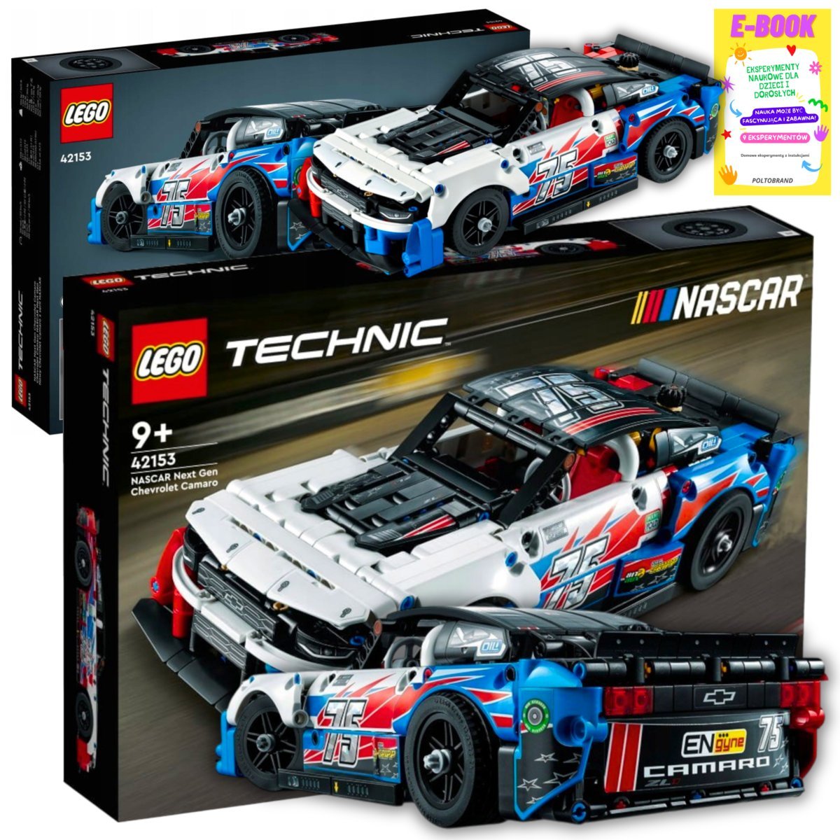 Lego Auto Prezent - Technic Chevrolet Camaro Zl1 Z Serii Nascar Autko Klocki Prezent + Ebook