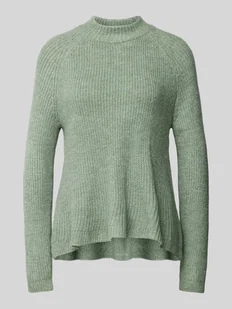 Sweter z dzianiny z półgolfem model ‘JADE’ - Swetry damskie - miniaturka - grafika 1