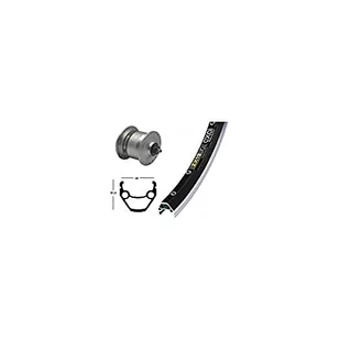Bike-Parts Unisex – rower V dla dorosłych, 75 piasty DHC3003, srebrny, 1 rozmiar - Piasty rowerowe - miniaturka - grafika 1
