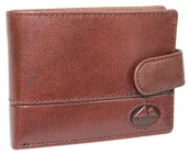 Portfele - Portfel Męski Skórzany EL FORREST Mały Z Zapinką Skóra Bydlęca Poziomy 916 22 RFID BRĄZOWY 11 x 8 x 2 [cm] - miniaturka - grafika 1