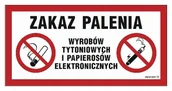 Akcesoria BHP - Zakaz palenia i papierosów elektronicznych 400x200 LIBRES POLSKA SP - miniaturka - grafika 1
