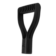 Grabie i motyki - Uchwyt łopaty plastikowy o średnicy wewnętrznej 32 mm, uchwyt typu D, zamienny do łopaty do odśnieżania, kopania i grabienia, czarny - miniaturka - grafika 1