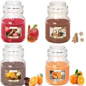 Świece - ŚWIECE ZAPACHOWE ŚWIĄTECZNE ŚWIECZKI 4X ŚWIECA ZESTAW NA PREZENT ŚWIĄTECZNY - miniaturka - grafika 1