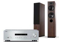 Zestawy stereo - Yamaha A-S201 (srebrny) + Tesi 5 (mokka) - miniaturka - grafika 1