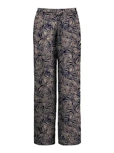 Bestseller A/S Damskie spodnie Onlnova Life Palazzo Pant PTM, Night Sky/AOP:427 Mila Leaf, 42, Night Sky/Aop:427 Mila Leaf, 42 - Spodnie damskie - miniaturka - grafika 1