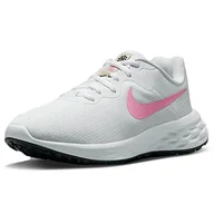 Trampki damskie - Nike Damskie trampki W Revolution 6 Nn, Biały Różowy Zaklęcie Skamieniałość Kamień Czarny, 40.5 EU - miniaturka - grafika 1