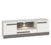 Szafki RTV - Szafka RTV BIANKA 165 sosna śnieżna/szara - miniaturka - grafika 1