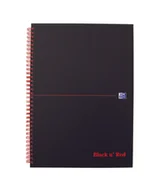 Szkolne artykuły papiernicze - Oxford Kołobrulion A5 w kratkę 70 kartek Black n Red Hamelin - miniaturka - grafika 1