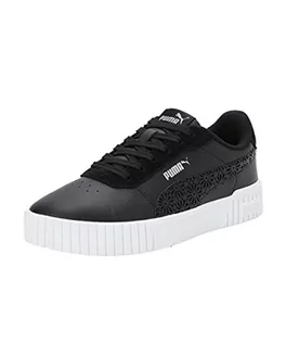 Trampki damskie - PUMA Damskie trampki Carina 2.0 Laser Cut, Puma Black Strong Gray Puma Silver, 38 EU - grafika 1