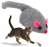 Zabawki dla kotów - Zabawka interaktywna mysz dla kota Uciekająca zabawka myszka dla kota 7 cm Nobleza - miniaturka - grafika 1