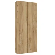 Szafki łazienkowe - Szafka łazienkowa wisząca 50x20x120 cm Duo Dąb złoty Defra - miniaturka - grafika 1