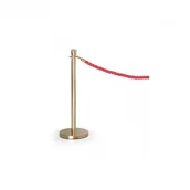 Wyposażenie miejsc publicznych - B2B Partner Słupek barierowy do zawieszenia liny, złoty JB-Q029A2-Golden - miniaturka - grafika 1