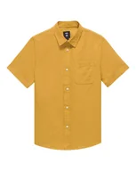 Koszule męskie - Koszula dziecięca VANS Lawson Solid SS Woven Harvest Gold VN000MGGBL21 S - miniaturka - grafika 1