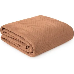 Narzuta EUROFIRANY Len 170 x 210 cm Ceglasty - Narzuty - miniaturka - grafika 1