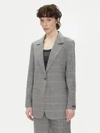 Marynarki i żakiety damskie - Pepe Jeans Marynarka Flavia PL402503 Szary Regular Fit - miniaturka - grafika 1