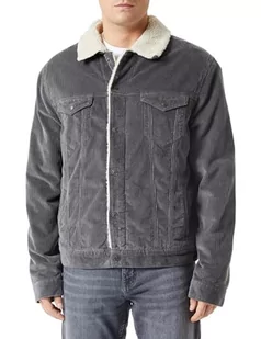 Kurtka męska Teddy Smith Randall Sherpa Turbulence Khaki, TURBULENCE KAKI, L - Kurtki męskie - miniaturka - grafika 1