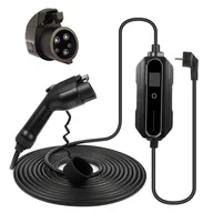 Ładowarki do samochodów elektrycznych - ANDAIIC EV Car Charger Type 2 6A-16A for Electric Vehicle Portable EVSE Charging Cable 5 Meters US Plug - miniaturka - grafika 1