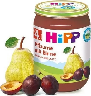 HiPP, Bio, deserek owocowy ze śliwek i gruszek, 190 g - Desery dla dzieci - miniaturka - grafika 1