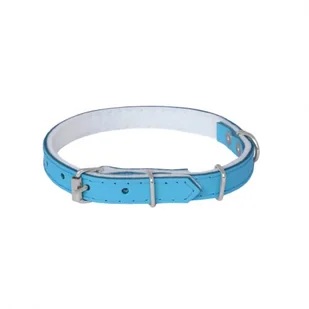 Chaba Obroża skórzana błękitna 16mm/45cm PCHB869 - Obroże dla psów - miniaturka - grafika 1