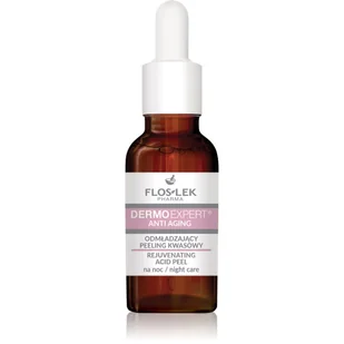 Floslek Pharma Dermo Expert Anti Aging peeling kwasowy na noc odmładzający 30 ml - Peelingi i scruby do twarzy - miniaturka - grafika 1