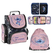 Zestawy szkolne - Zestaw szkolny 3-elementowy tornister worek piórnik Stitch One of a kind Paso klasa 1 - miniaturka - grafika 1