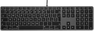 Klawiatury - LMP Large Font USB Keyboard 110 keys wired USB keyboard with 2x USB and aluminum upper cover - Italian - space gray 24269 - miniaturka - grafika 1