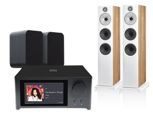 Kino domowe NAD C 700 V2 (czarny) + 603 S3 (dąb) + Pulse Flex 2i (czarny) - Kino domowe - miniaturka - grafika 1